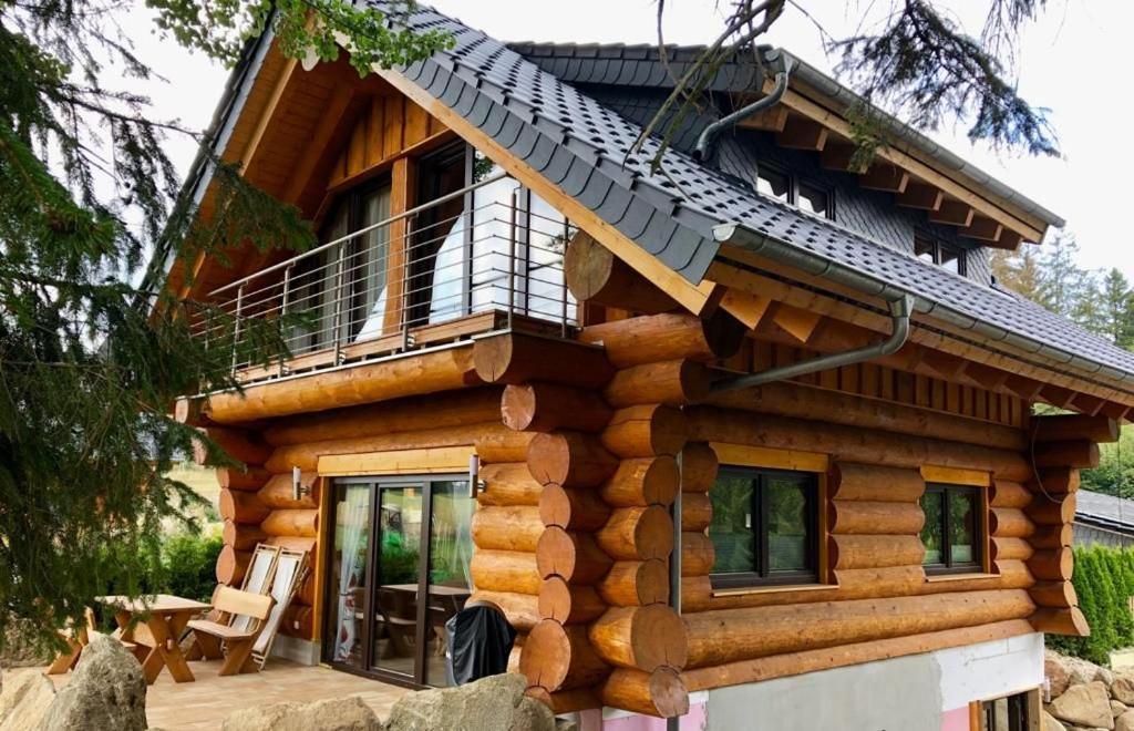 Naturstammhaus Und Appartements Zum Brockenbaecker Tanne Kültér fotó