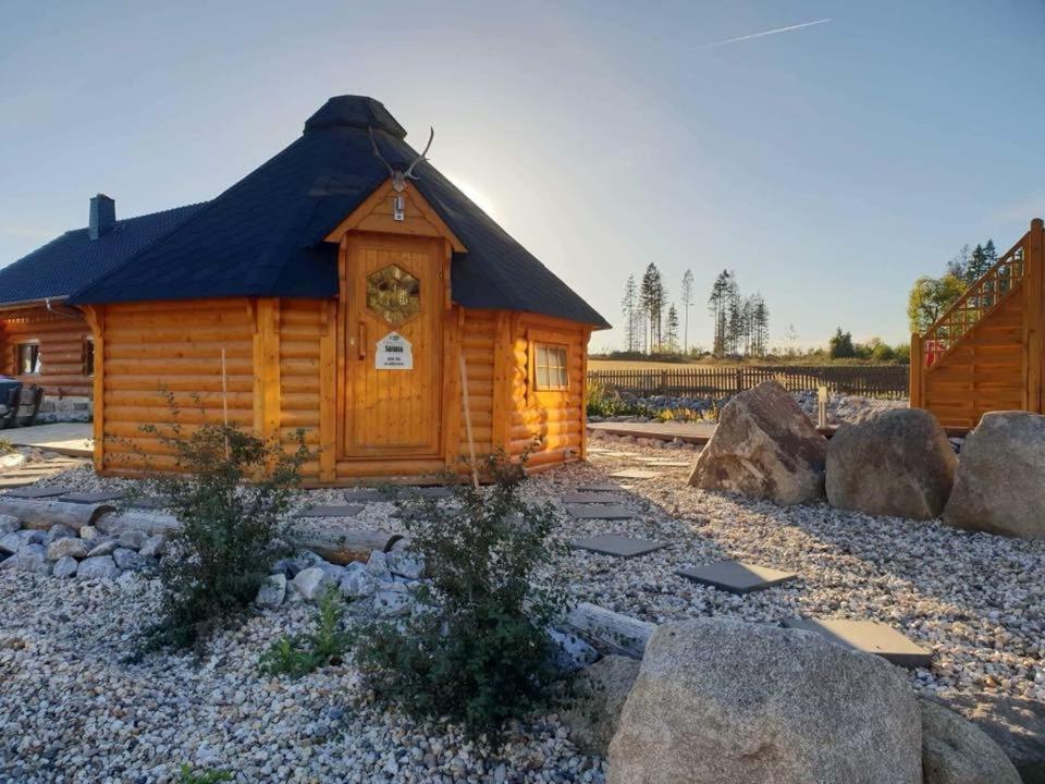 Naturstammhaus Und Appartements Zum Brockenbaecker Tanne Kültér fotó