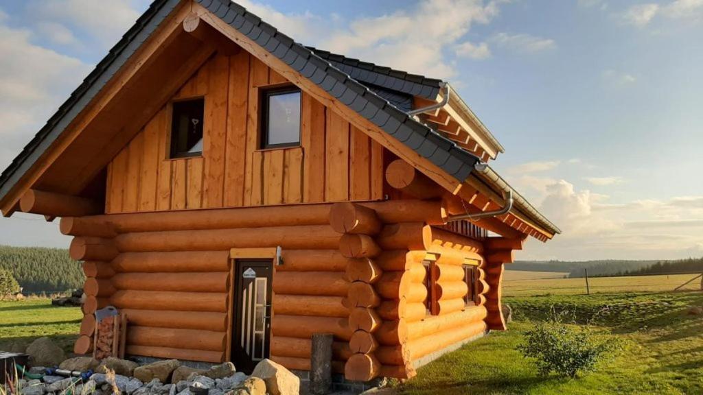 Naturstammhaus Und Appartements Zum Brockenbaecker Tanne Kültér fotó